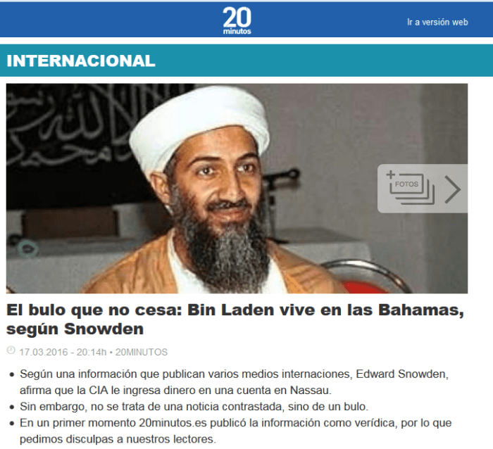 captura de 20 Minutos.